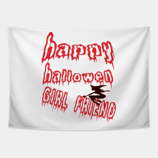 happy halloween girl friend Tapestry