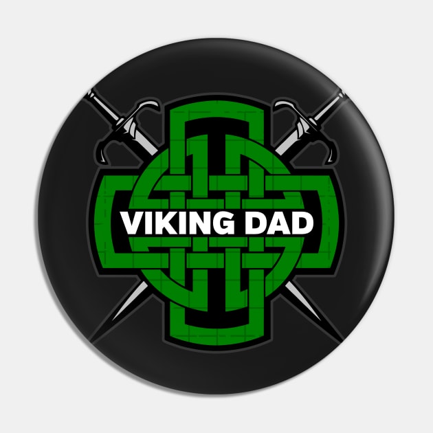 Norse Viking Dad Fathers Day Pin by RadStar