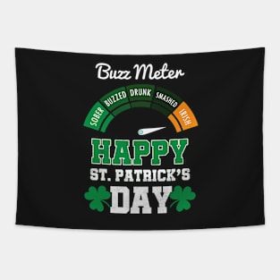 HAPPY ST PATRICK'S DAY buzz meter Tapestry