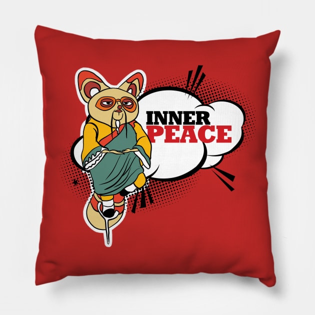 Inner Peace Pillow by Conqcreate Design