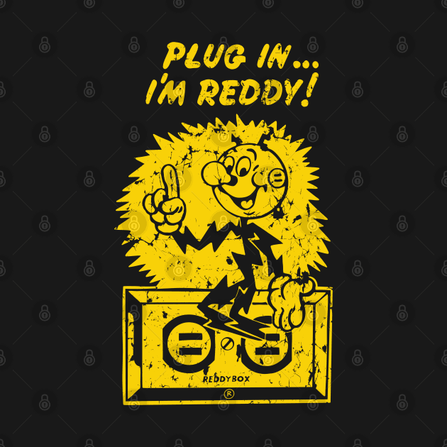 plug in reddy kilowatt distressed gold by Sayang Anak