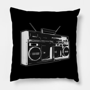 Retro Ghetto-Blaster Boombox Pillow