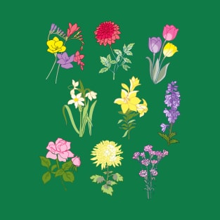 Botanical flowrts T-Shirt