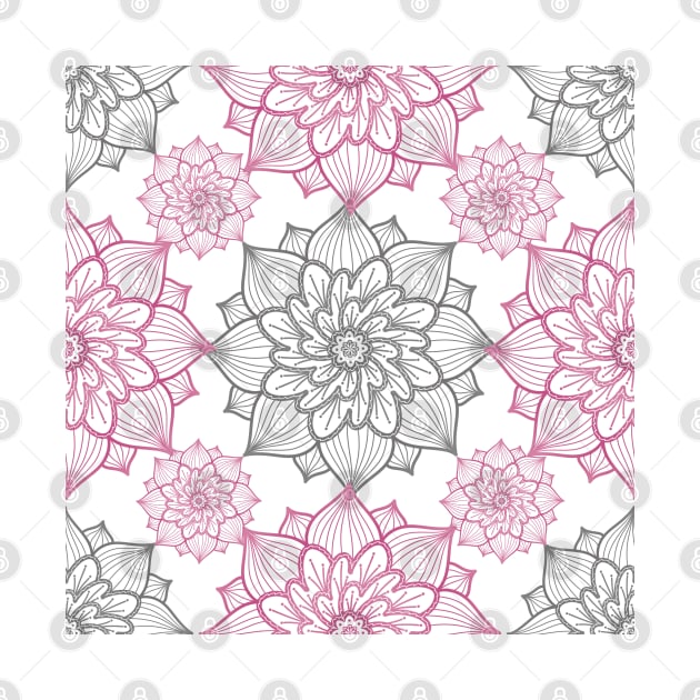 Flower Mandala Pattern by Art by Biyan