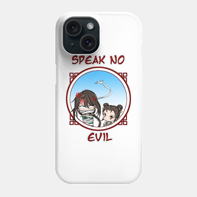 TGCF - Speak No Evil - Qi Rong, Guzi and Rouye Chibis Phone Case by smileycat55555