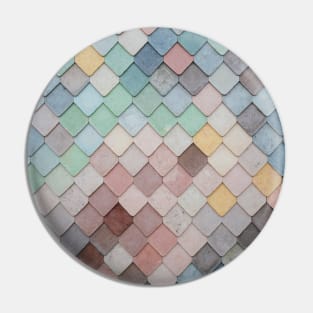 Fishscale Tile Pattern Pin