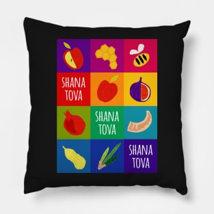 Rosh Hananah Pop Art Oblong Pillow