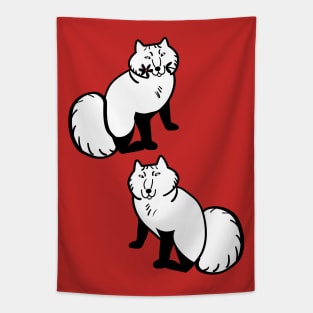 Arctic foxes friends are not fur #1 Tapestry