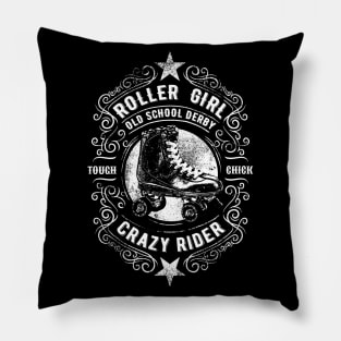 Roller Girl Crazy Rider Pillow