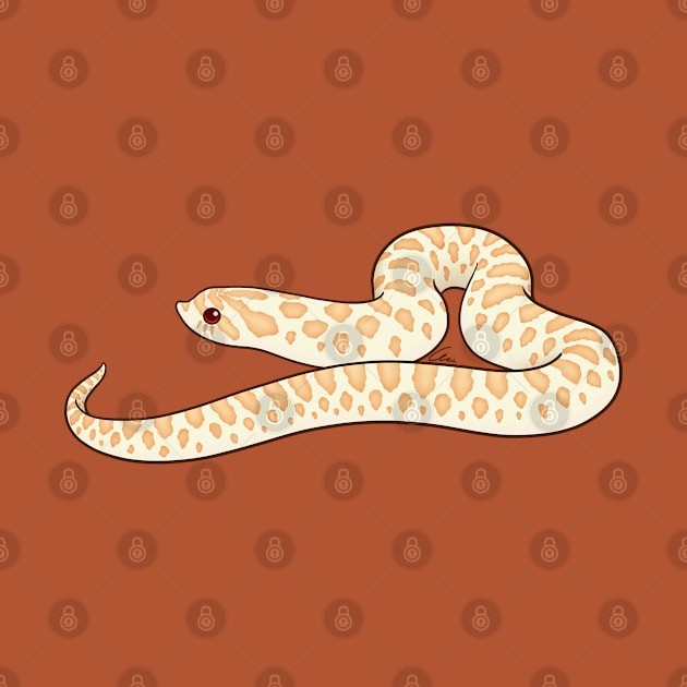 Albino Western Hognose by anacecilia