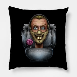 Horror toilet Monster #9 Pillow