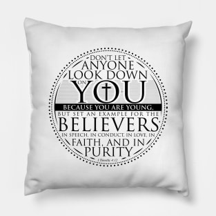 1 Timothy 4:12 - Bible Quote Pillow