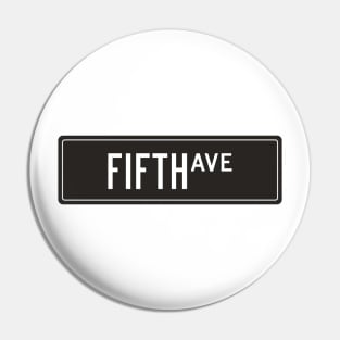 Fifth ave black Pin