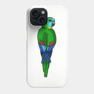 Turquoise Parrot Phone Case