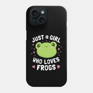 The Story of Just a Girl Who Profoundly Loves Frogs Phone Case