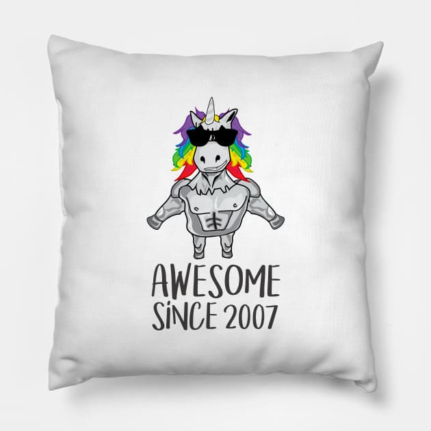 Awesome since 2007 Pillow by hoopoe