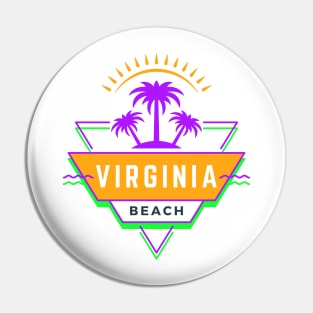 Virginia beach Vibes 80's 90's Pin