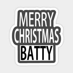 Merry Christmas Batty Magnet