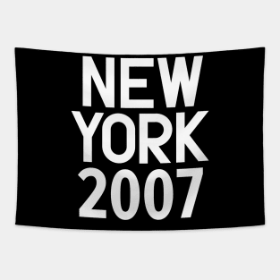 New York Birth Year Series: Modern Typography - New York 2007 Tapestry