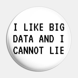 I LIKE BIG DATA AND I CANNOT LIE Pin