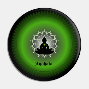 Anahata, Heart Chakra. Meditative, Mindfulness. Pin