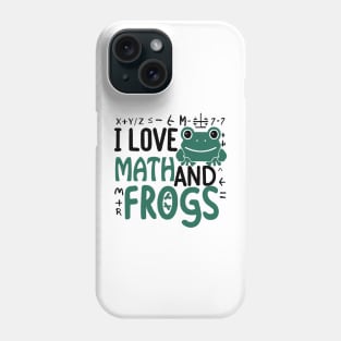 I love maths and frogs Phone Case