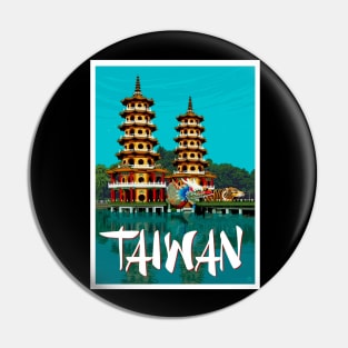 Taiwan Travel and Tourism Vintage Resort Advertising Print Pin