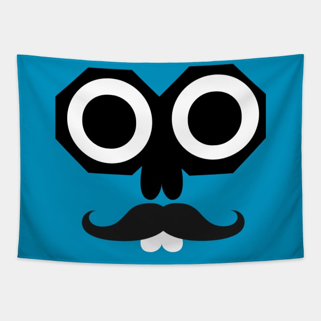 Cartoon face design Tapestry by Universal house