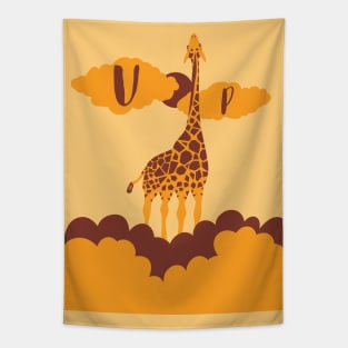 Up giraffe Tapestry