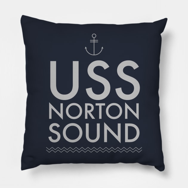 USS Norton Sound Pillow by SeeAnnSave