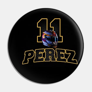 Sergio Perez 11 Helmet Pin