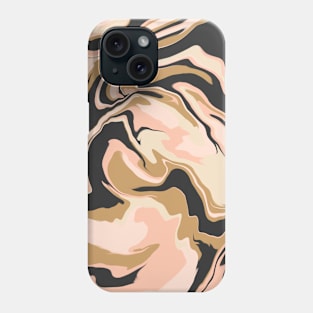 Pink and black marbling 102 Phone Case