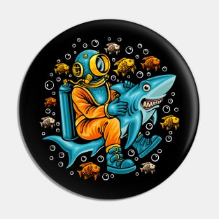 Ocean tour illustration Pin