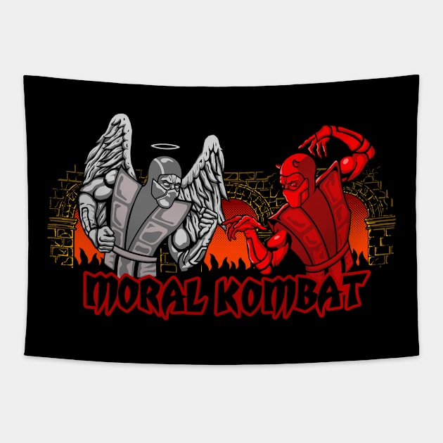 MORAL KOMBAT Tapestry by ugurbs