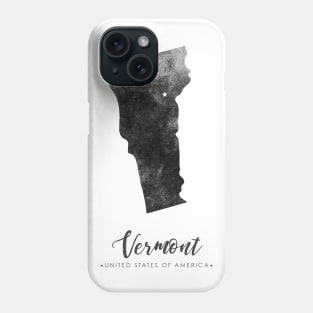 Vermont state map Phone Case