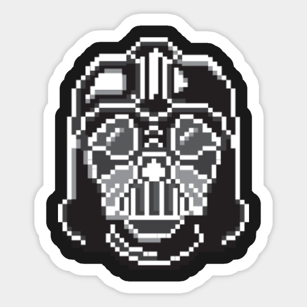 Darth Vader Pixel Art Star Wars Sticker Teepublic