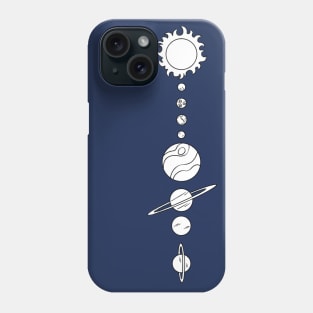 Solar System Doodle Phone Case