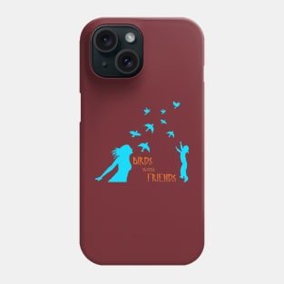 birds with friends Active Phone Case
