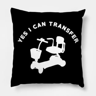 Yes I Can Transfer Mobility Scooter Amusement Park Pillow