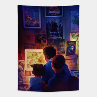 90s-2000s PC Gamer Room Tapestry