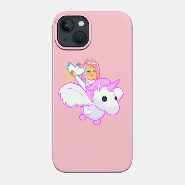 Pink Flying Unicorn - Roblox - Phone Case