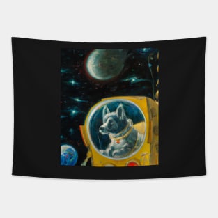 Laika Soviet Space Dog Tapestry