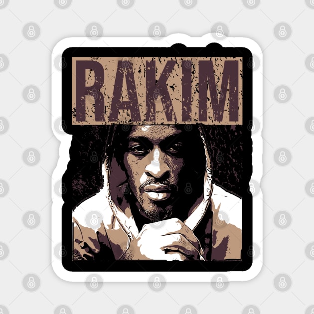 Rakim Allah, vintage poster Magnet by Degiab