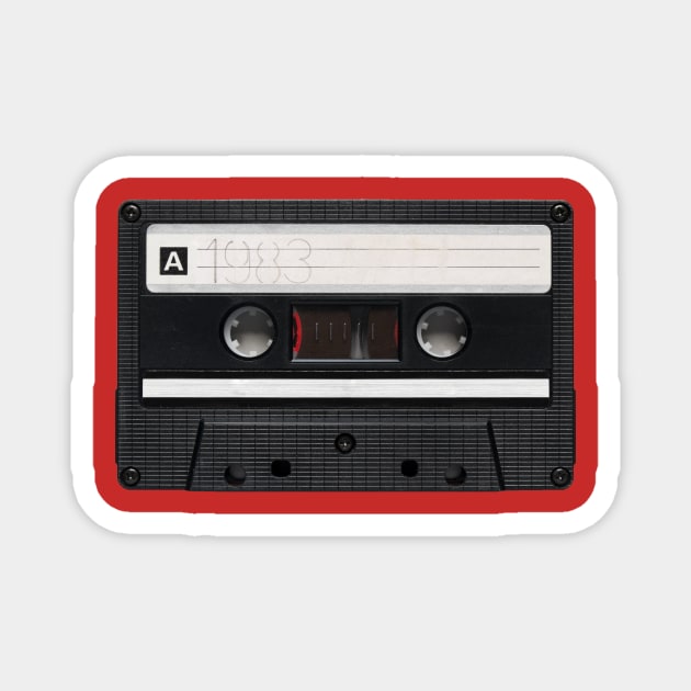 1983 Mix Tape Magnet by Retrofloto