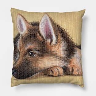 German Shepherd Puppy Pillow