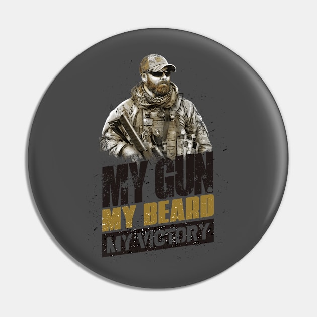 TACTICOOL BEARD Pin by Cataraga