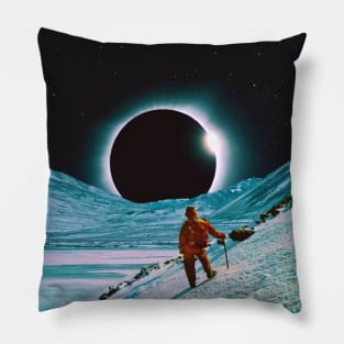 The Explorer - Space Collage, Retro Futurism, Sci-Fi Pillow