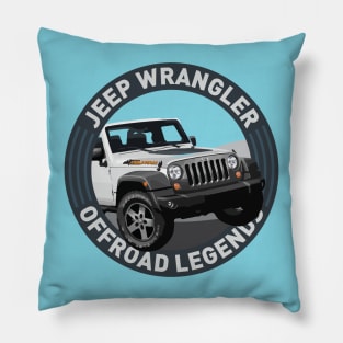 4x4 Offroad Legends: Jeep Wrangler Mountain Pillow