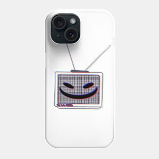 creepy broken TV Phone Case