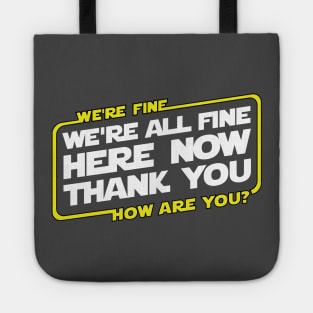 How are you? Tote